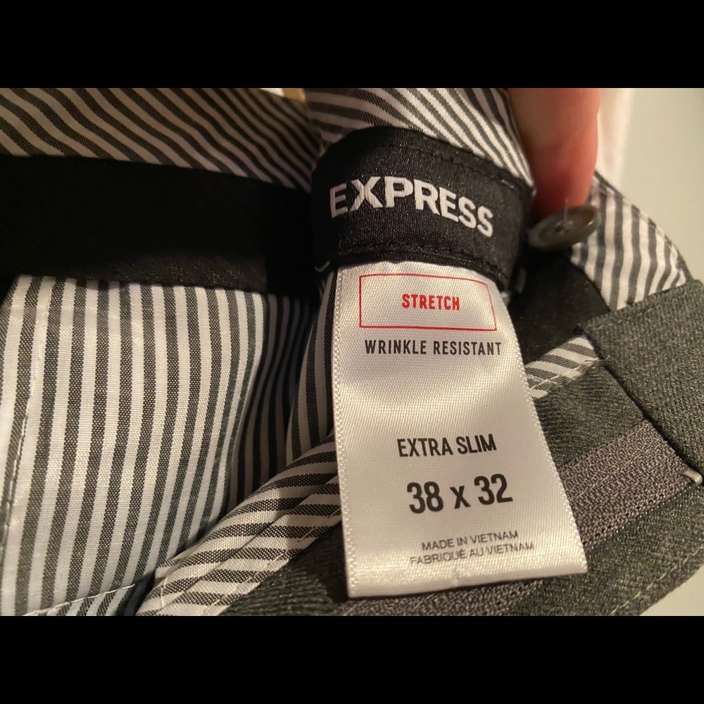 Express Stretch Wrinkle Resistant Extra Slim Pant - image 2